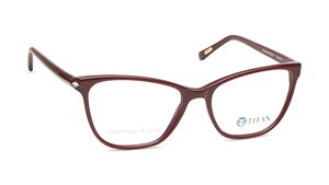 Image 2 of Burgundy Cateye Rimmed Eyeglasses  (TC1044WFP2LRDV|53) from Titan Available at Titan Eye+