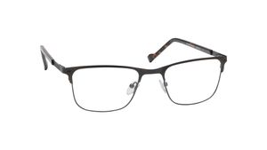 Image 2 of Gun Metal Rectangle Rimmed Eyeglasses for Men and Women from Titan Available at Titan Eye+