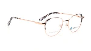 Image 2 of Rose Gold CatEye Eyeglasses for Women from Titan Available at Titan Eye+