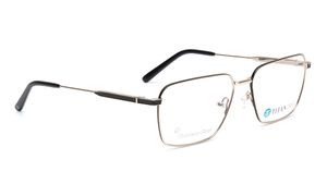 Image 2 of Titan Crest Square Gold  Rimmed Eyeglasses for Men from Titan Available at Titan Eye+