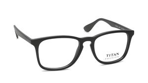 Image 2 of Black Wayfarer Eyeglasses for Men and Women from Titan Available at Titan Eye+