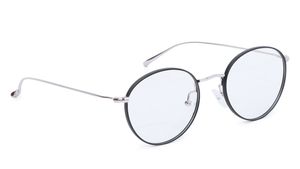 Image 2 of Black Round Eyeglasses for Men from Titan Available at Titan Eye+