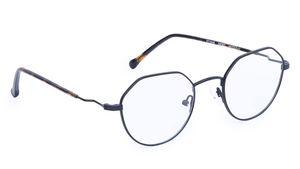 Image 2 of Black Geometric Eyeglasses for Men from Titan Available at Titan Eye+