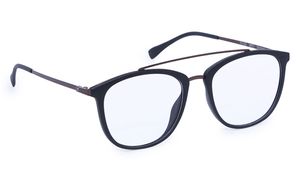 Image 2 of Black Round Eyeglasses for Men and Women from Titan Available at Titan Eye+
