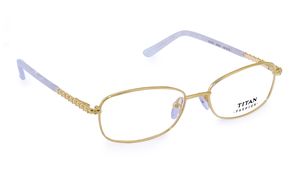 Image 2 of Gold Navigator Rimmed Eyeglasses (TF1075WFM1|52) from Titan Available at Titan Eye+
