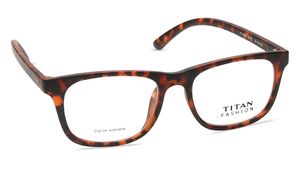 Image 2 of Brown Wayfarer Eyeglasses for Men and Women from Titan Available at Titan Eye+
