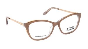 Image 2 of Brown CatEye Eyeglasses for Women from Titan Available at Titan Eye+