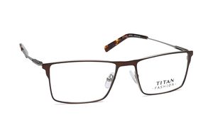 Image 2 of Bronze Rectangle Rimmed Eyeglasses (TF1100MFM1|54) from Titan Available at Titan Eye+