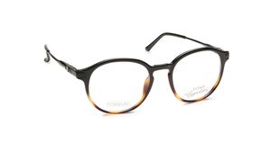 Image 2 of Black Round Rimmed Eyeglasses (TF1116MFC2|49) from Titan Available at Titan Eye+