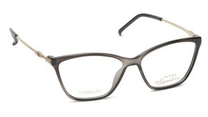 Image 2 of Grey Cateye Rimmed Eyeglasses  (TF1117WFC2|51) from Titan Available at Titan Eye+