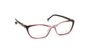 Image 2 of Purple Crytal Cateye Rimmed Eyeglasses  (TF1119WFC2|52) from Titan Available at Titan Eye+
