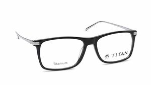 Image 2 of Black Wayfarer Eyeglasses for Men from Titan Available at Titan Eye+