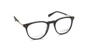 Image 2 of Black Wayfarer Eyeglasses for Men from Titan Available at Titan Eye+