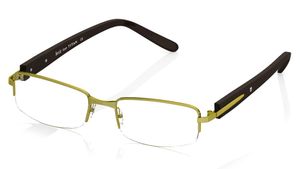 Image 2 of Gun Metal Green Rectangle Semi-Rimmed Eyeglasses (TR1046B1A1|52) from Titan Available at Titan Eye+