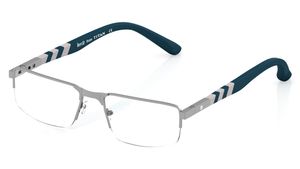 Image 2 of Gun Metal Navigator Semi-Rimmed Eyeglasses (TR1163B1A1|52) from Titan Available at Titan Eye+