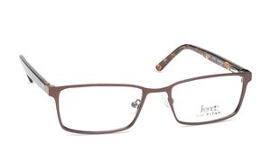 Image 2 of Bronze Rectangle Rimmed Eyeglasses for Men from Titan Available at Titan Eye+