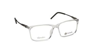 Image 2 of Transparent Rectangle Rimmed Eyeglasses (TS1026MFC3|54) from Titan Available at Titan Eye+