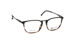 Image 2 of Black Square Rimmed Eyeglasses (TS1027MFC2|53) from Titan Available at Titan Eye+