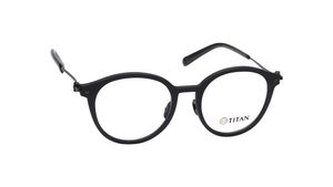 Image 2 of Black Round Rimmed Men Eyeglasses (TS1035MFC1SBKV|48) from Titan Available at Titan Eye+