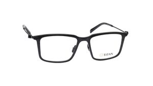 Image 2 of Black Wayfarer Rimmed Men Eyeglasses (TS1036MFC1SBKV|51) from Titan Available at Titan Eye+