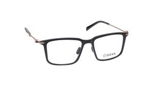 Image 2 of Black Wayfarer Rimmed Men Eyeglasses (TS1036MFC2SBKV|51) from Titan Available at Titan Eye+