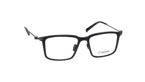 Image 2 of Black Wayfarer Rimmed Men Eyeglasses (TS1036MFC3SBKV|51) from Titan Available at Titan Eye+
