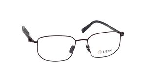Image 2 of Brown Geometric Eyeglasses for Men from Titan Available at Titan Eye+