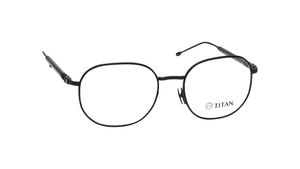 Image 2 of Black Geometry Rimmed Men Eyeglasses (TS1040MFC1LBKV|53) from Titan Available at Titan Eye+
