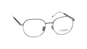 Image 2 of Silver Geometry Rimmed Men Eyeglasses (TS1040MFC3LSLV|53) from Titan Available at Titan Eye+