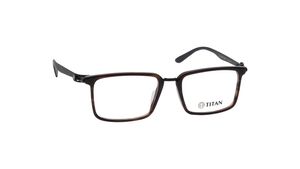 Image 2 of Black Rectangle Rimmed Men Eyeglasses (TS1041MFP1SBKV|51) from Titan Available at Titan Eye+