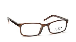 Image 2 of Black Rectangle Eyeglasses for Men and Women from Titan Available at Titan Eye+