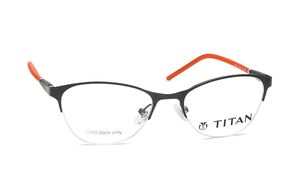 Image 2 of Black CatEye Eyeglasses for Women from Titan Available at Titan Eye+