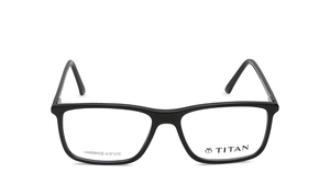 Image 2 of Brown Wayfarer Rimmed Eyeglasses (TI1036MFP1|54) from Titan Available at Titan Eye+