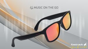 Image 2 of Red Square Polarized Sunglasses for Men and Women from Fastrack Available at Titan Eye+