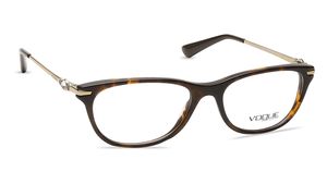 Image 2 of Black Cateye Rimmed Eyeglasses for Women from Vogue Eyewear Available at Titan Eye+