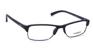 Image 2 of Blue Rectangle Rimmed Eyeglasses (VO5012I228854|54) from Vogue Eyewear Available at Titan Eye+