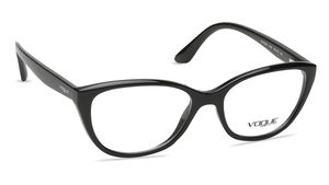 Image 2 of Black Cateye Rimmed Eyeglasses  (VO5120IW4452|52) from Vogue Eyewear Available at Titan Eye+