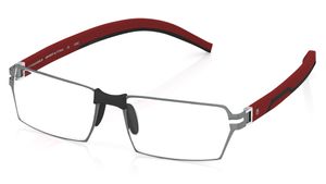 Image 2 of Gun Metal Rectangle Eyeglasses for Men and Women from Titan Available at Titan Eye+