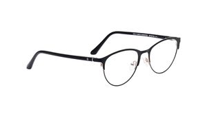 Image 2 of Black CatEye Semi-Rimmed Eyeglasses for Women from Titan Available at Titan Eye+