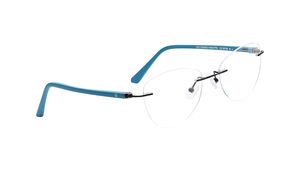 Image 2 of Black CatEye Rimless Eyeglasses for Women from Titan Available at Titan Eye+