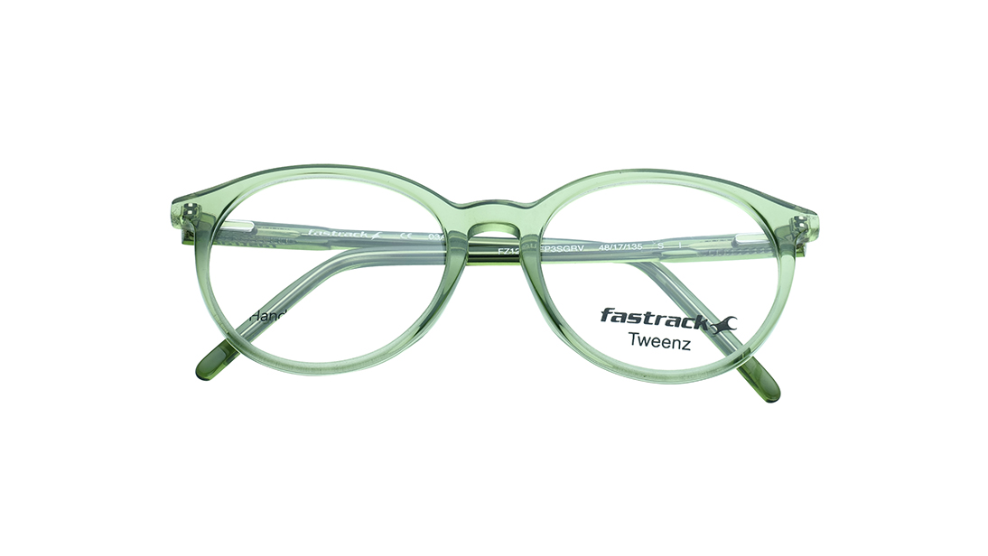 Green Round Eyeglasses for Kids available online at Fastrack Eyewear
