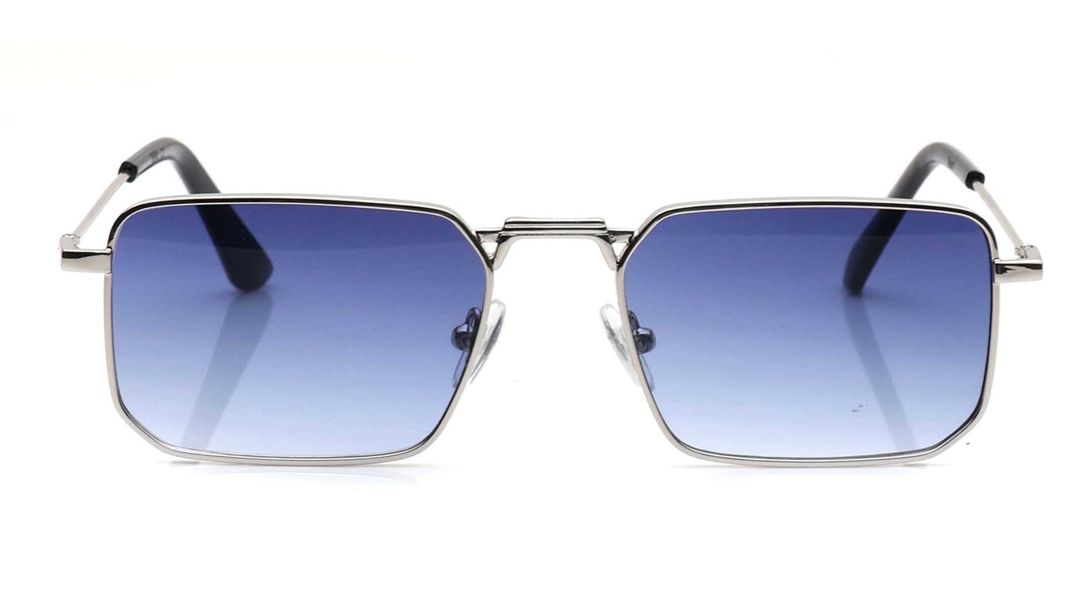 Blue rectangle sunglasses online