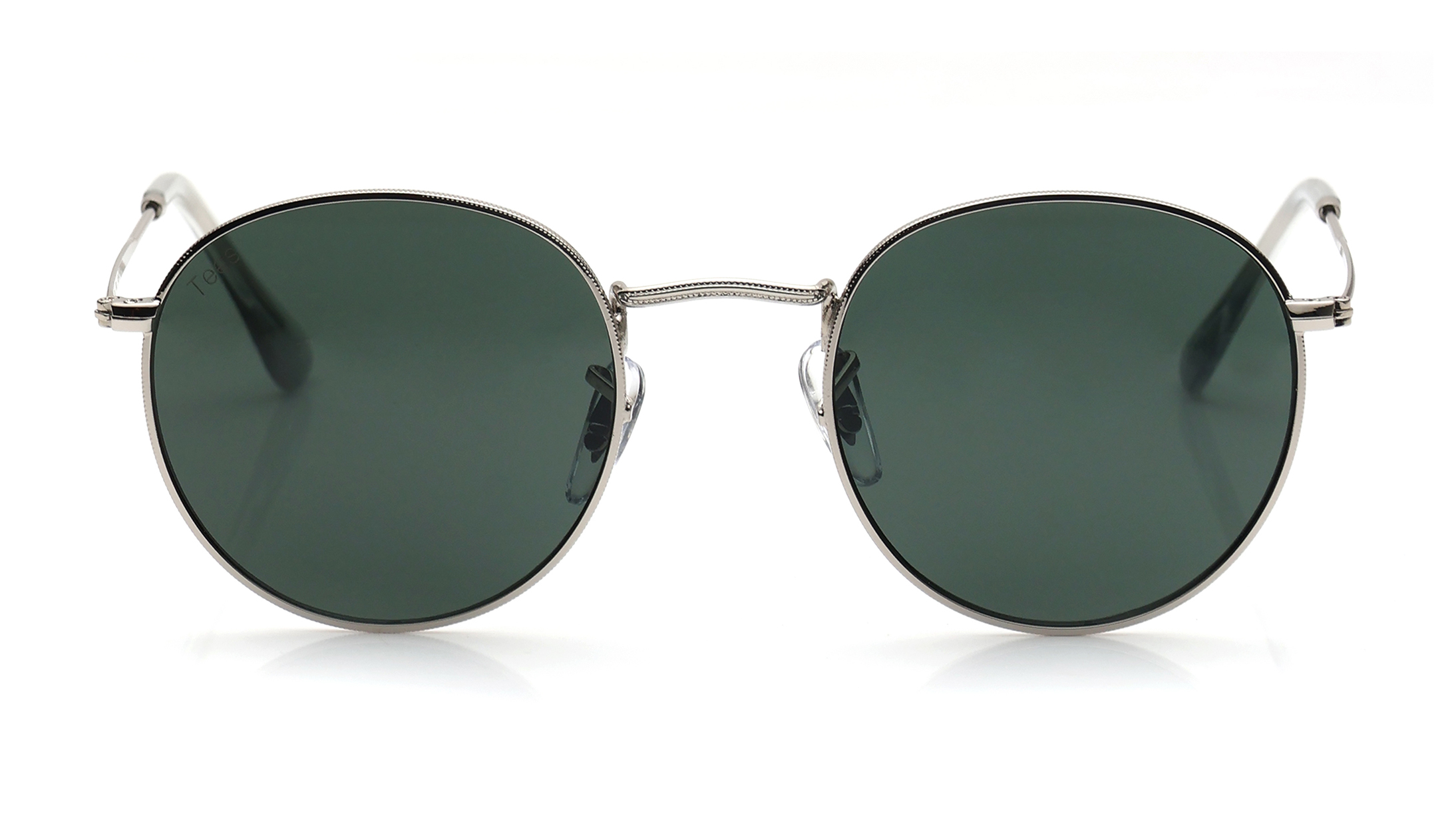 Green round sunglasses best sale