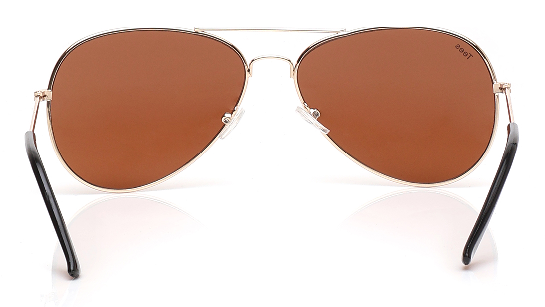 Logan Aviator Unisex Sunglasses- Dark Brown main image 1