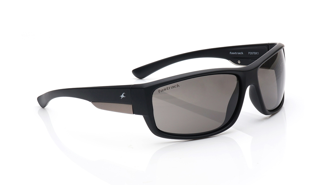 Fastrack Polarized Sports Sunglasses Black Sports Sunglasses For