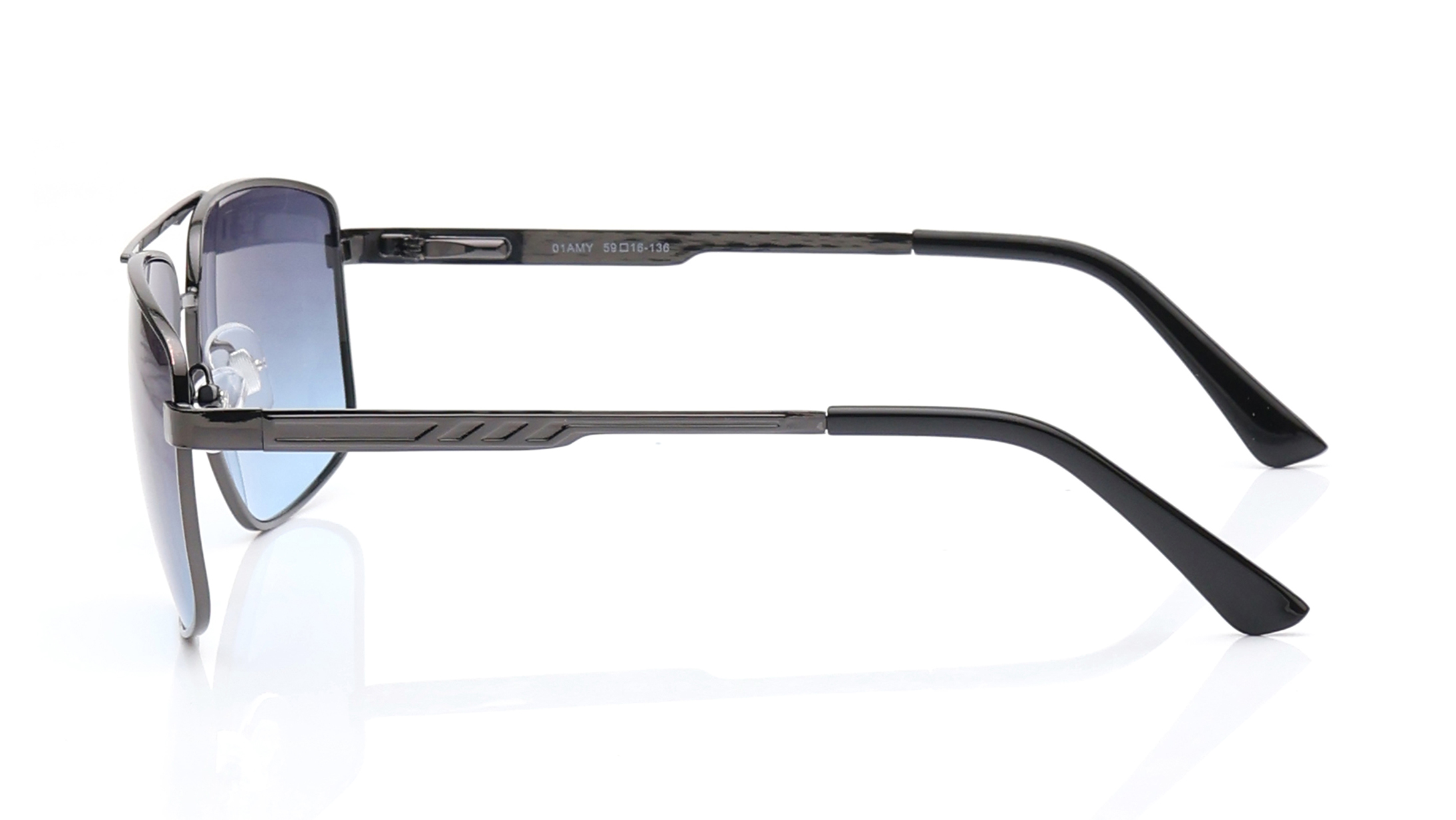 Grey and Blue Navigator Sunglasses for Men and Women available