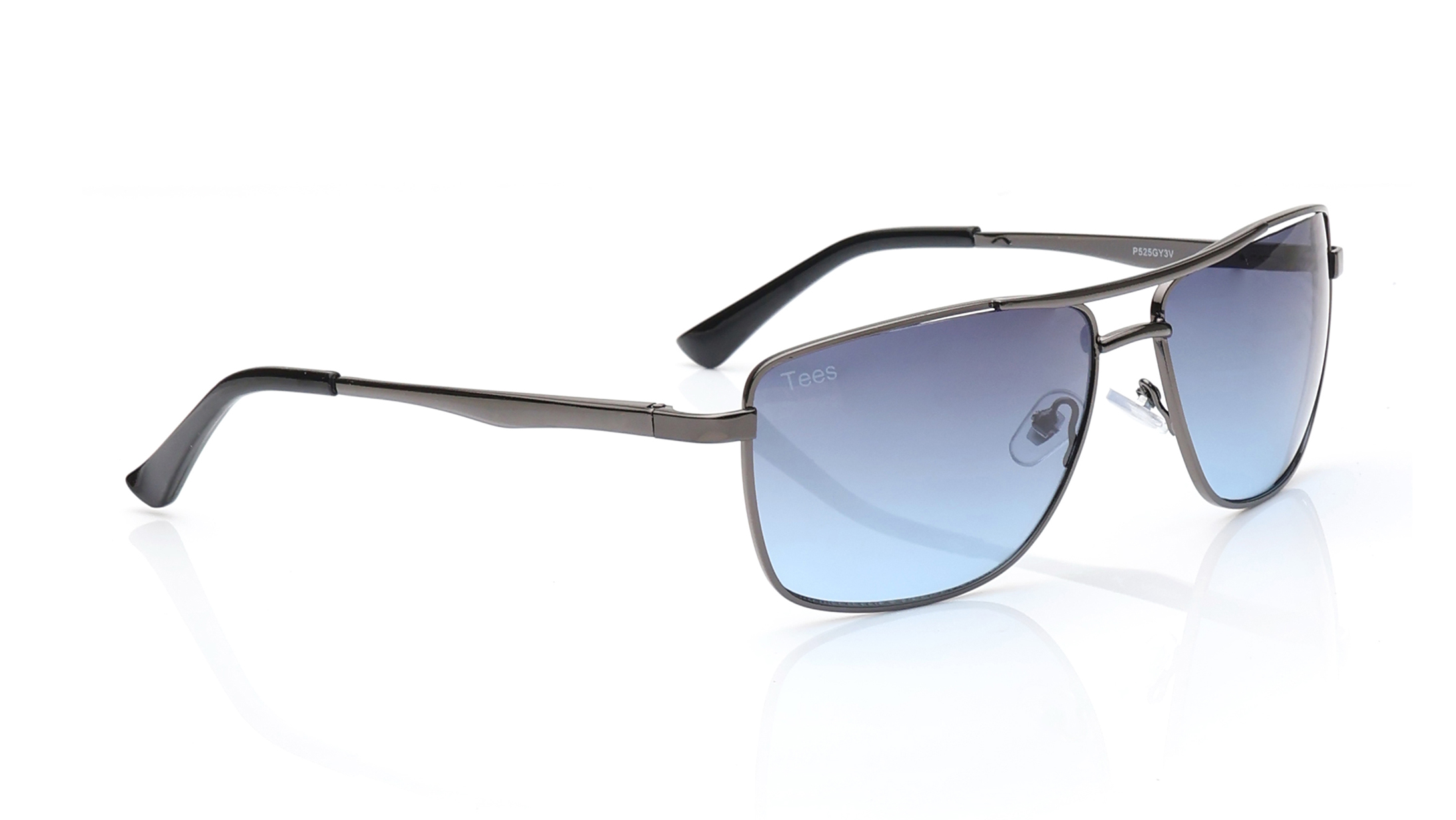 Grey and Blue Navigator Sunglasses for Men and Women available