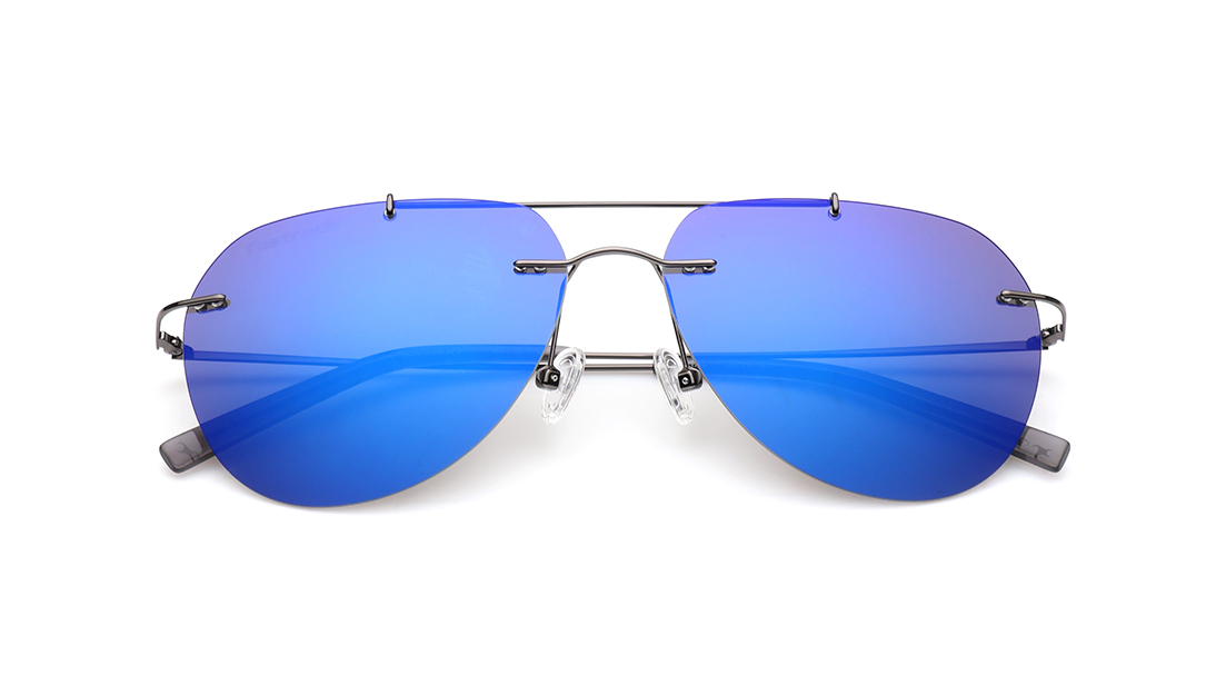 Blue Aviator Polarized Sunglasses for Men and Women available