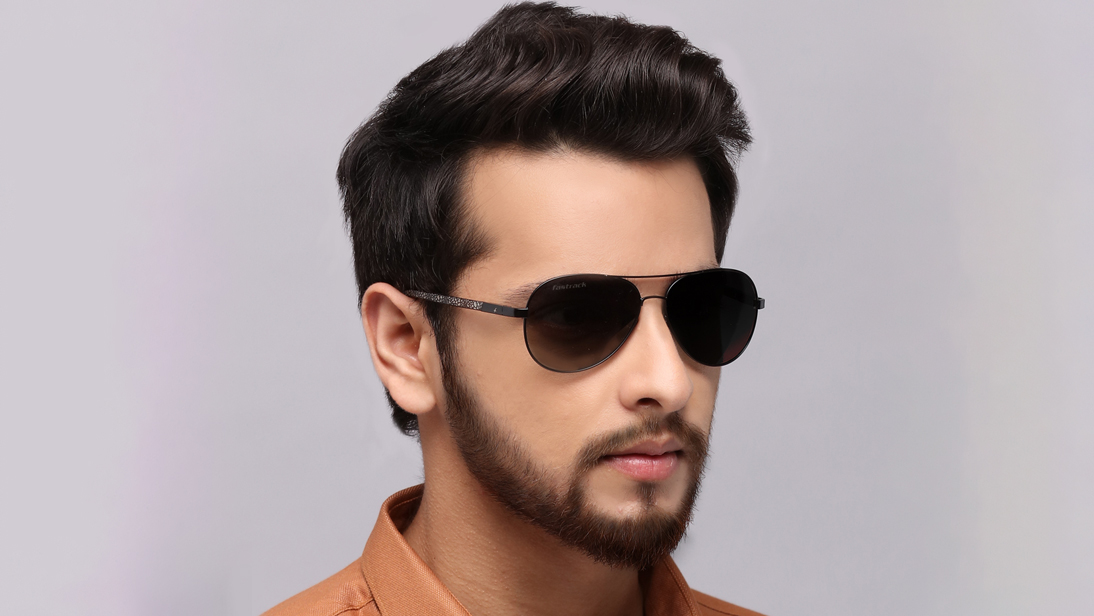 Green Aviator Sunglasses for Men available online at Fastrack Eyewear