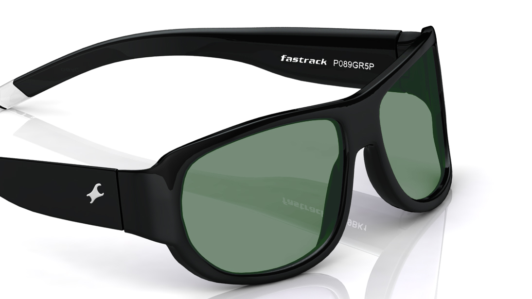 Blue Wraparound Rimmed Sunglasses Fastrack P089GR5P at best price Fastrack Eyewear